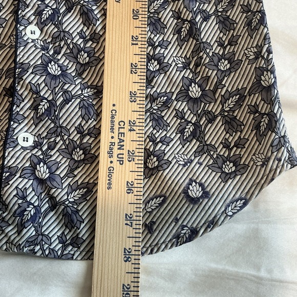 Just Cavalli Men's Button-Down Blue Printed Cuffs Shirt Size 46-Small - Picture 13 of 14